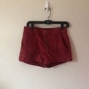 Faux Suede Shorts